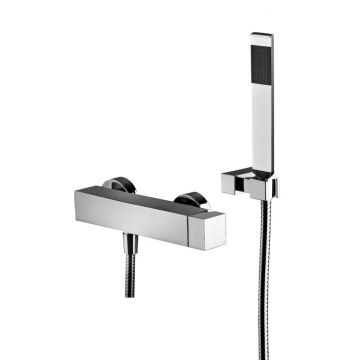 Bateria natryskowa ścienna Paffoni Elle chrom EL168DCR