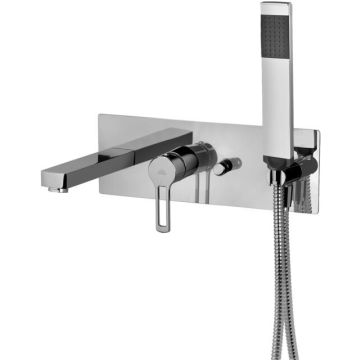 Bateria wannowa podtynkowa zespolona Paffoni West chrom WS001CR