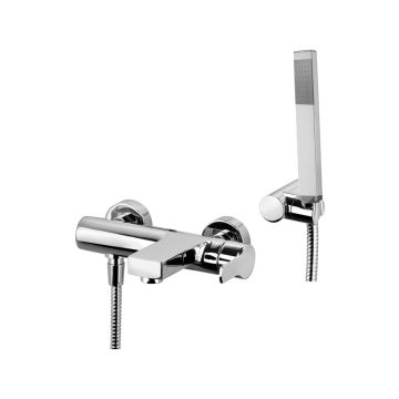 Bateria wannowa ścienna Paffoni West chrom WS026CR