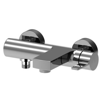 Bateria wannowa ścienna korpus Paffoni Rock chrom RO022CR