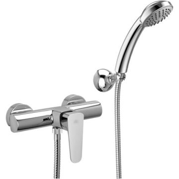 Bateria natryskowa ścienna Paffoni Sly chrom SY168DCR