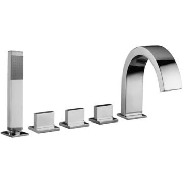 Bateria wannowa 5-otworowa Paffoni Level chrom LEP044CR
