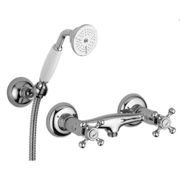 Bateria natryskowa ścienna Paffoni Belinda miedziana FBLV168DRM