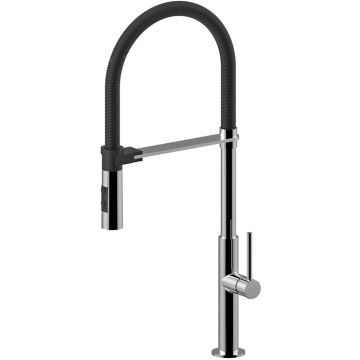 Bateria zlewozmywakowa Paffoni Chef chrom/czarna CH179CRNO