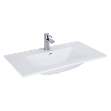Umywalka meblowa Elita Skappa 80 81.5x1.8x46.6 cm z otw. biała RE040803068060