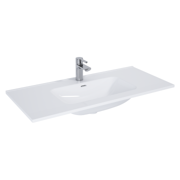 Umywalka meblowa Elita Skappa 100 101.5x1.8x46.6 cm z otw. biała RE041003068060