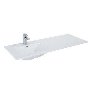 Umywalka meblowa Elita Skappa 120 121x1.8x46.6 cm z otw. biała RE041204068060