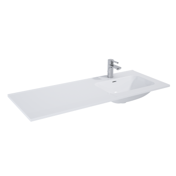 Umywalka meblowa Elita Skappa 120 121x1.8x46.6 cm z otw. biała RE041205068060