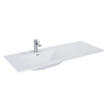 Umywalka meblowa Elita Skappa 120 121x1.8x46.6 cm z otw. biała RE041204168060