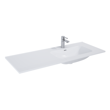 Umywalka meblowa Elita Skappa 120 121x1.8x46.6 cm z otw. biała RE041205168060