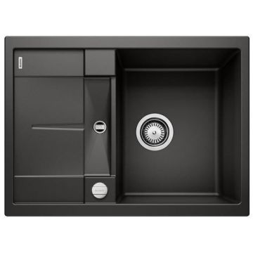 Zlewozmywak Blanco Metra 45 S compact Silgranit PuraDur korek auto. odwracalny czarny 525913