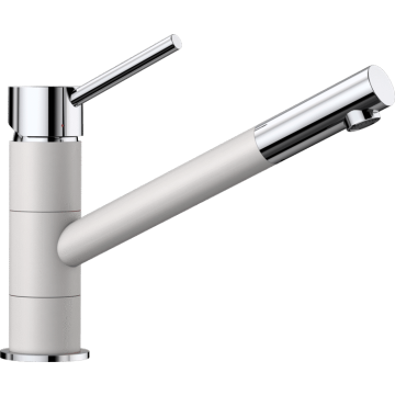 Bateria zlewozmywakowa Blanco Kano Silgranit-Look biała/chrom 525030