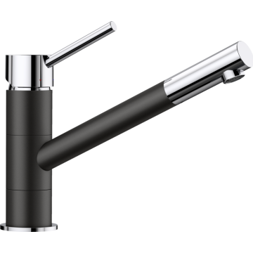 Bateria zlewozmywakowa Blanco Kano Silgranit-Look czarna/chrom 526175