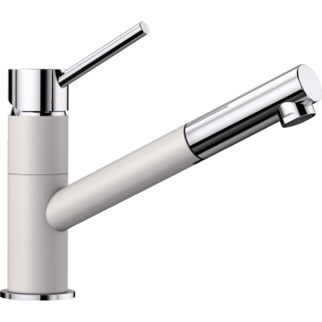 Bateria zlewozmywakowa Blanco Kano-S Silgranit-Look biały/chrom 525040