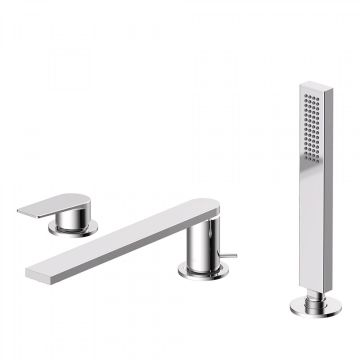 Tres Project bateria wannowo-prysznicowa 3-otworowa chrom 21116103
