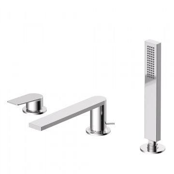 Tres Project bateria wannowo-prysznicowa 3-otworowa chrom 21116101