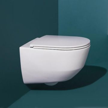 Zestaw miska WC podwieszana z deską slim wolnoopadającą Laufen Pro a 530x360 mm biała H8669570000001