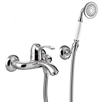 Tres Monoclasic bateria wannowo-prysznicowa ścienna chrom 24217001