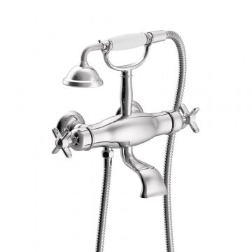 Tres Monoclasic bateria wannowo-prysznicowa termostatyczna chrom 24217609