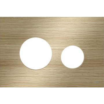 Osłona szklana do przycisku spłukującego do WC Tece Loop dąb 9240612