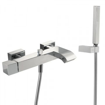 Bateria wannowa z kaskadą Tres Cuadro-Tres chrom 10717002
