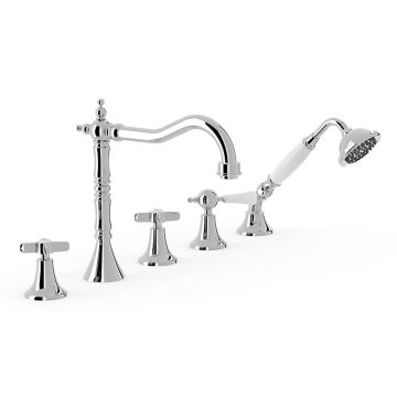 Bateria wannowa czterootworowa Tres Clasic chrom 24214601