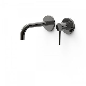 Bateria podtynkowa umywalkowa Tres Study Exclusive wylewka 177mm czarny metalik 26230021KM