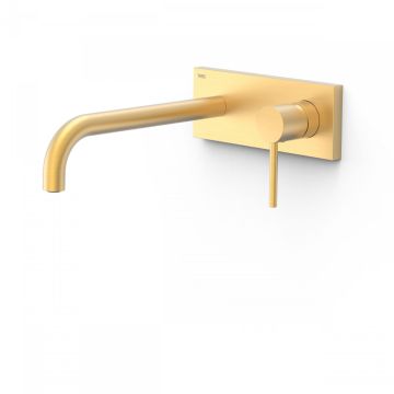 Bateria podtynkowa umywalkowa Tres  Study Exclusive wylewka 240mm złoty matowy 26230032OM
