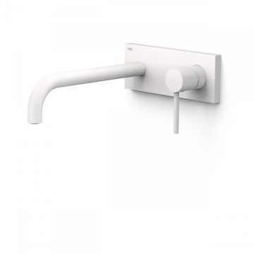 Bateria podtynkowa umywalkowa Tres  Study Exclusive wylewka 240mm biały mat. 26230032BM