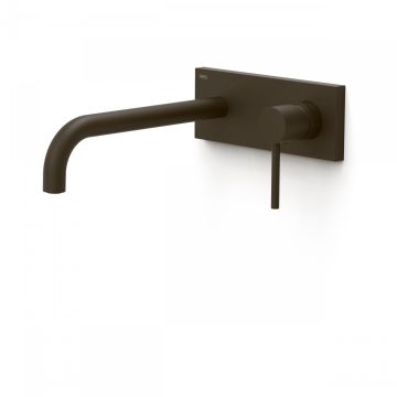 Bateria podtynkowa umywalkowa Tres  Study Exclusive wylewka 240mm czarny brąz 26230032KMB
