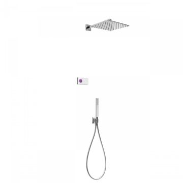 Elektroniczny zestaw prysznicowy Tres Shower Technology biały/chrom 09286563