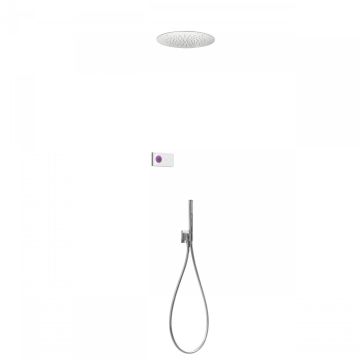 Elektroniczny podtynkowy zestaw prysznicowy Tres Shower Technology chrom/biały 09286555