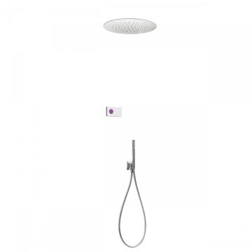 Elektroniczny podtynkowy zestaw prysznicowy Tres Shower Technology chrom/biały 09286557