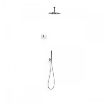 Elektroniczny podtynkowy zestaw prysznicowy Tres Shower Technology chrom/biały 09286567