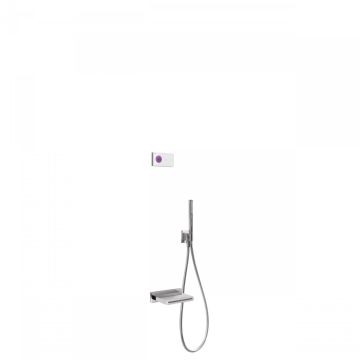Elektroniczny podtynkowy zestaw nawannowy Tres Shower Technology chrom/biały 09286556