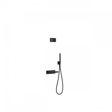 Elektroniczny podtynkowy zestaw nawannowy Tres Shower Technology czarny mat/czarny 09288556NM