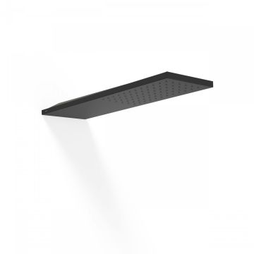 Deszczownica ścienna 160x550 mm TRES czarny mat 29990303NM