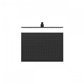 Deszczownica sufitowa 450x315 mm TRES czarny mat 29963203NM