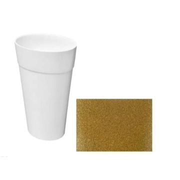 Umywalka wolnostojąca Uniqa Glam Besco 32x46x84cm złota UMD-U-WGZ
