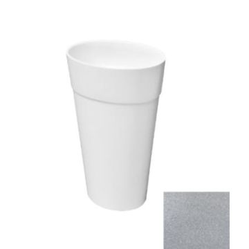 Umywalka wolnostojąca Uniqa Glam Besco 32x46x8cm srebrna UMD-U-WGS