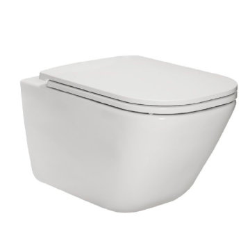 Miska WC podwieszana z deską wolnoopadającą slim Roca Gap Square biała A34H470000