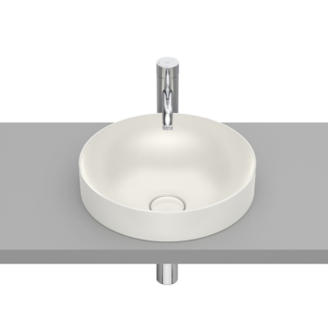 Umywalka blatowa 37x37 cm Roca Inspira Round beżowa A32752R650