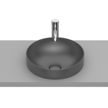 Umywalka blatowa 37x37 cm Roca Inspira Round onyks A32752R640
