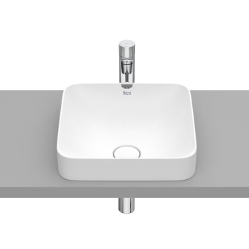Umywalka blatowa 37x37 cm Roca Inspira Square biały mat A32753R620