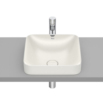 Umywalka blatowa 37x37 cm Roca Inspira Square beżowa A32753R650
