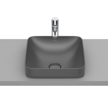 Umywalka blatowa 37x37 cm Roca Inspira Square onyks A32753R640