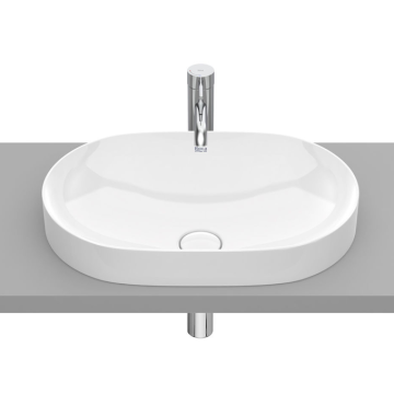 Umywalka blatowa 55x37 cm Roca Inspira Round biała A327527000