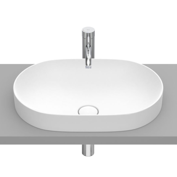Umywalka blatowa 55x37 cm Roca Inspira Round biały mat A327527620