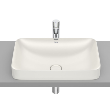 Umywalka blatowa 55x37 cm Roca Inspira Square beżowa A327534650