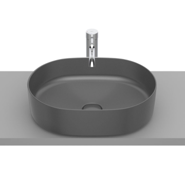 Umywalka nablatowa 50x37 cm Roca Inspira Round onyks A327520640